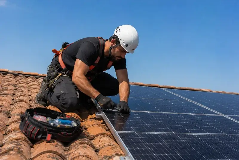 Maintenance et monitoring de panneaux solaires à Dompierre-sur-Veyle