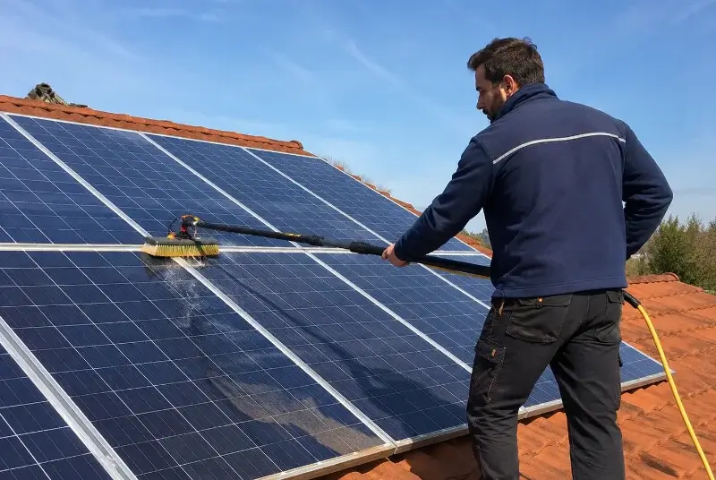 Nettoyage et entretien de panneaux solaires à Dompierre-sur-Veyle